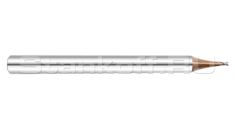 Микрофреза спиральная 35° двухзаходная с покрытием AlTiN DJTOL KS2MLX0.3