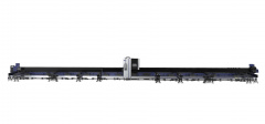 Оптоволоконный лазерный труборез с 4-мя патронами и системой полуавтоматической загрузки и выгрузки труб STL-T350-1212SS-4C/6000 Raycus 5 axis