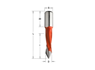 Сверло Delta-Tools присадочное сквозное 12x10x70 mm Левое