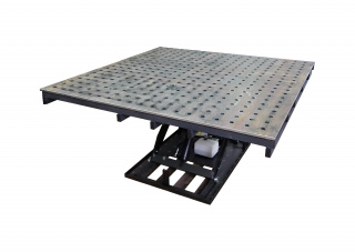 Сварочно-сборочный стол с гидроприводом, пультом управления и системой отверстий ССГ-1380-3D