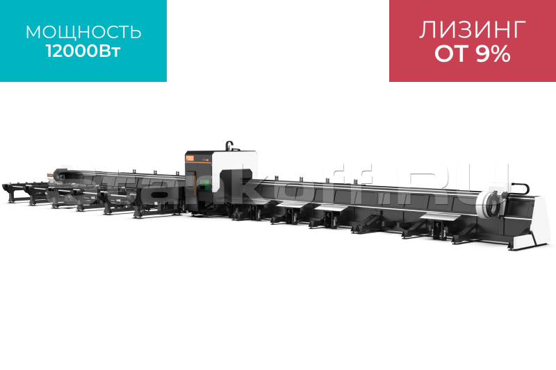Оптоволоконный лазерный труборез с 3-мя патронами и автоматической погрузкой XTC-TX360S-1212-3C/12000 Raycus 5 axis