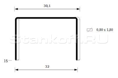 Скоба упаковочная 32/15
