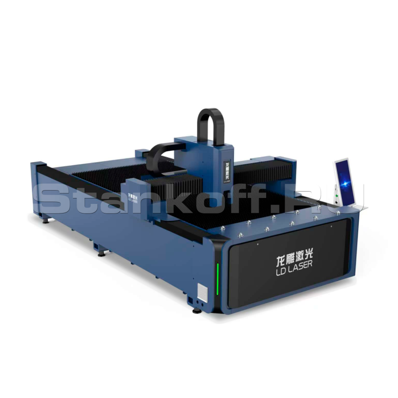 Оптоволоконный лазерный станок по металлу LD-3015S/3000 Raycus