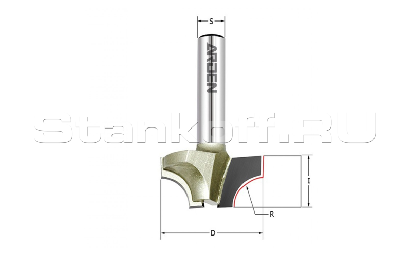 Фреза радиусная Z2 209855