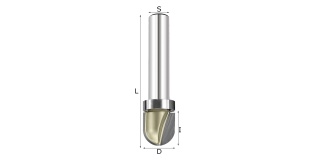 Фреза пальчиковая с верхн. подшипником R=12.7 D=25.4x31.8 S=8 ARDEN 219841