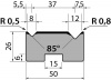 Матрица R1 двухручьевая быстросъемная классическая M26.85.02.795s