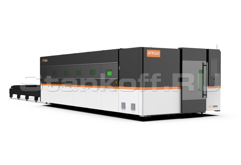 Оптоволоконный лазерный станок в защитной кабине XTC-2060G/3000 Raycus - Копия