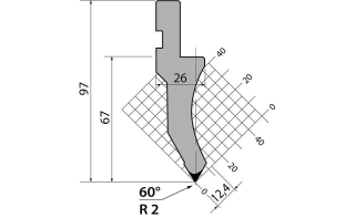 Пуансон R1 классический P.97.60.R2.805s