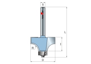 Фреза радиусная с подшипником R=7,96 D=28,62x12,7 S=8 TIDEWAY LC06021008