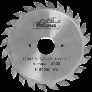 Диски подрезные для форматно-раскроечных станков 100x2,8-3,6x20