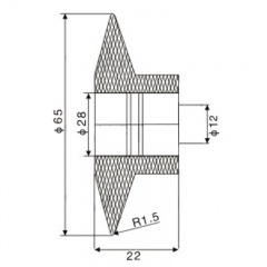 Ролик для линий облицовывания погонажных изделий AFB-05-1