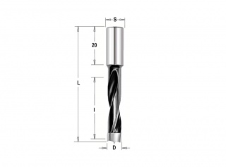 Сверло Delta-Tools присадочное глухое 5x10x57,5 mm Правое
