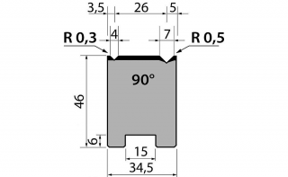 Матрица R1 двухручьевая быстросъемная классическая 46-10.835