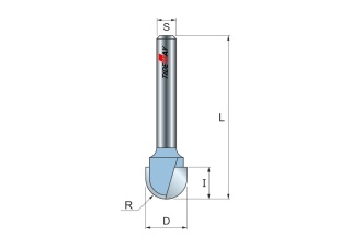 Фреза галтельная R=12,7 D=25,4x15 S=8 TIDEWAY LC05021608