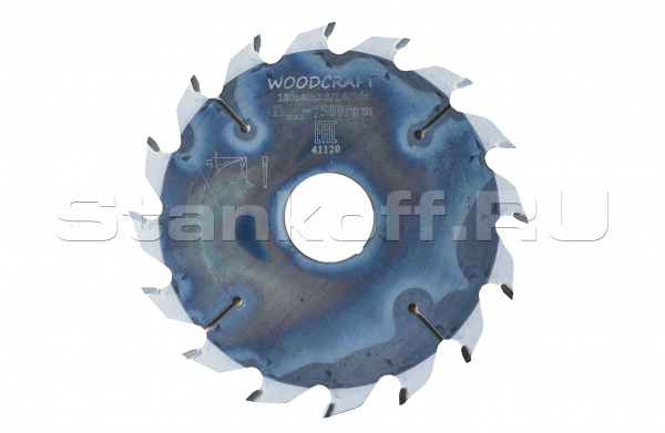 Пила дисковая с напайками WoodCraft НМ 250х32х2,8/1,8 z=24