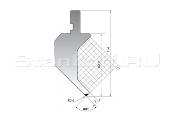 Пуансон гусевидного типа P.114-88-R06