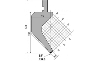 Пуансон P.135.85.R08.835