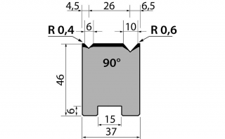 Матрица R1 двухручьевая быстросъемная классическая 46-11.415