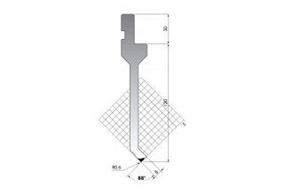 Пуансон для листогиба P.150-88-R06-L