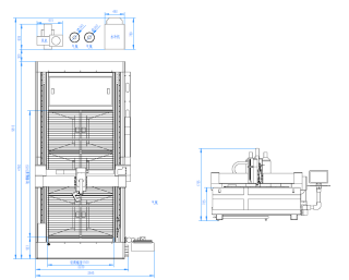 Оптоволоконный лазерный станок для резки металла LM-1530C/4000 Raycus