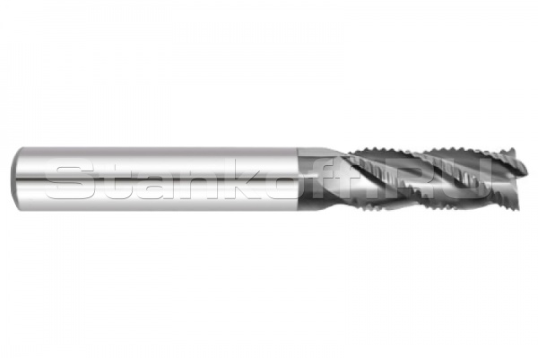 Фреза спиральная трехзаходная со стружколомом с покрытием AlTiN DJTOL KS3MDRX615