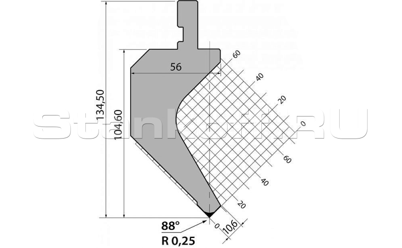 Пуансон P.135.88.R025.795s