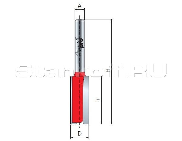 Фреза пазовая прямая Freud Pro 04-13508