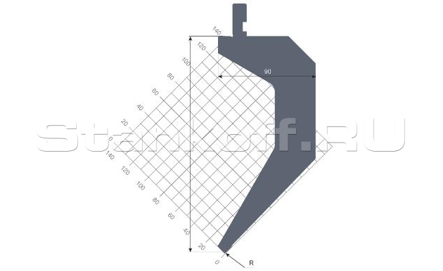 Пуансон STP 2041 88 R0.8 835 s