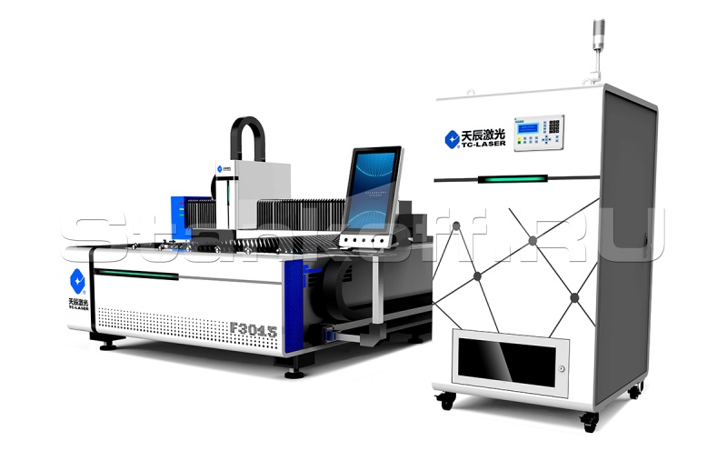 Волоконный лазерный резак тяжелой серии по металлу TC-F3015/4000 Raycus