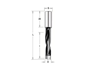 Сверло Delta-Tools присадочное глухое 12x10x70 mm Правое