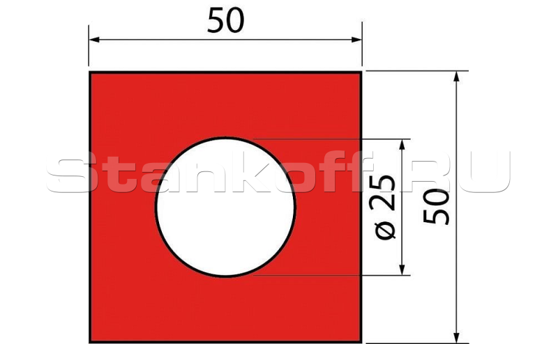 Полиуретановая вставка GM 50x50x25.415