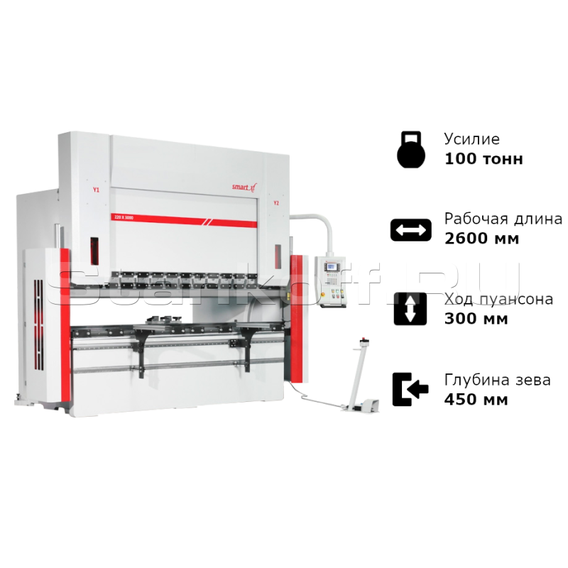 Гидравлический гибочный пресс с ЧПУ SX 26100 4 axis