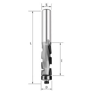 Фреза прямая алмазная Rotis Z1+1 (ниж. подшипник) D=12.7x35x80 S=12 ROTIS 110.123512BB