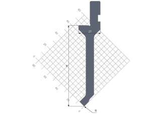 Гибочный пуансон STP 202 85 R0.6 835 s