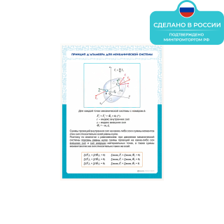 Информационный стенд «Принцип Д Аламбера для механической системы» ST0123