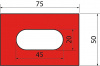 Полиуретановая вставка GMF75x50x20.835