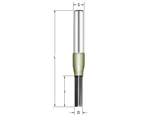 Фреза пазовая монолитная Z=2 S=8x32 D=3x8x46 ARDEN 107813