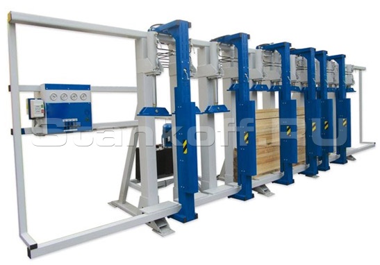 Пресс для склейки бруса БВГ15-250