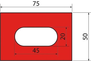 Полиуретановая вставка GMF75x50x20.415