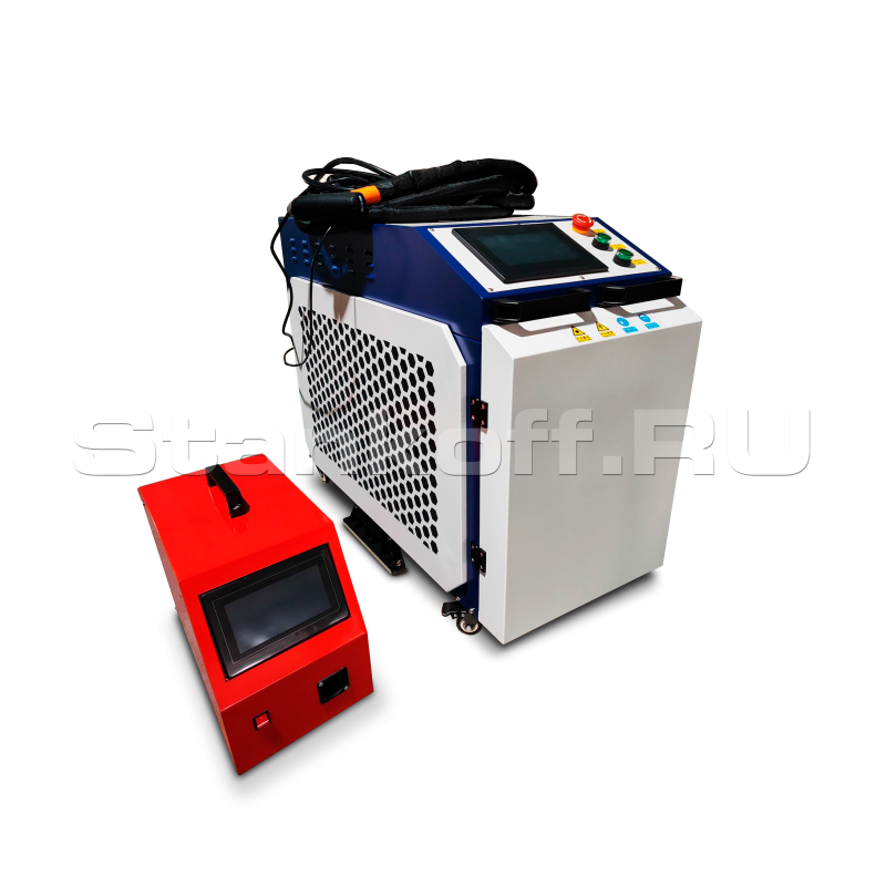 Оптоволоконный лазерный сварочный аппарат + лазерный очиститель + лазерный резак 4 в 1  LWC-2000/Raycus