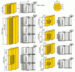 Фрезы для продольного сращивания материала (h=15мм)(06.26.XX)