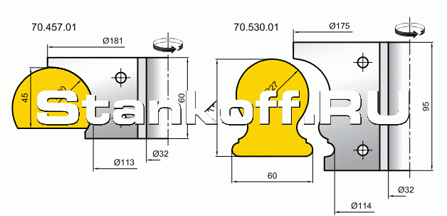 Фрезы профильные cпециальные Иберус (70.XXX)