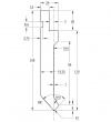 Пуансон для листогибочного пресса P.150.85.R1/F