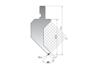 Пуансон гусевидного типа P.114-88-R06/C/R
