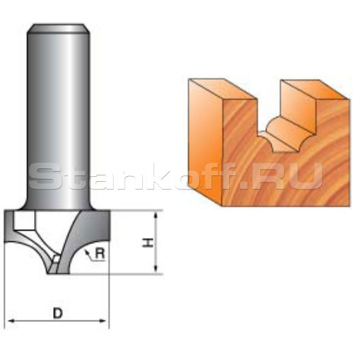 Фреза DJTOL фасонная кромочная NRD610