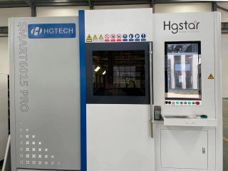 Высокомощный оптоволоконный лазерный станок для резки металла со сменным столом HGTECH SMART-6015 PRO/12000 Raycus