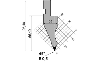 Пуансон R1 классический P.97.45.R05.835