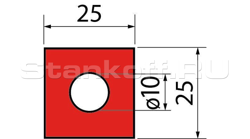 Полиуретановая вставка GMF25x25x10.835