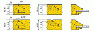 Комплект фрез Иберус для изготовления мебельных фасадов (07.01/02.XX, 17.01/02.XX)
