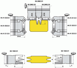 Комплекты фрез для изготовления строительных конструкций на 4-х стороннем станке (06.2862.00)